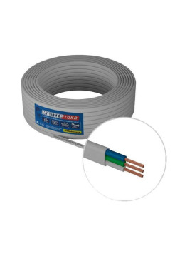 Провод Мастер Тока ПУГНПбм 3х2.5 белый 50м МТ1380