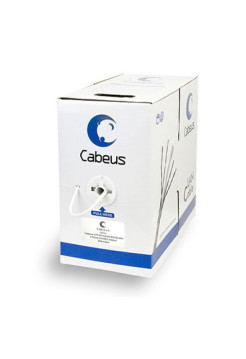 Кабель Cabeus витая пара экранированная категория 6, 4 пары, одножильный SFTP-4P-Cat.6-SOLID-LSZH