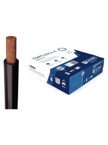Монтажный гибкий провод Top Cable 1Х1,5 черный TOPFLEX H07V-K 131N001MR100(100м)