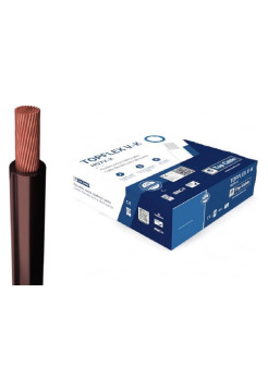 Монтажный гибкий провод Top Cable 1х10 коричневый TOPFLEX V-K H07V-K 131M010.R100