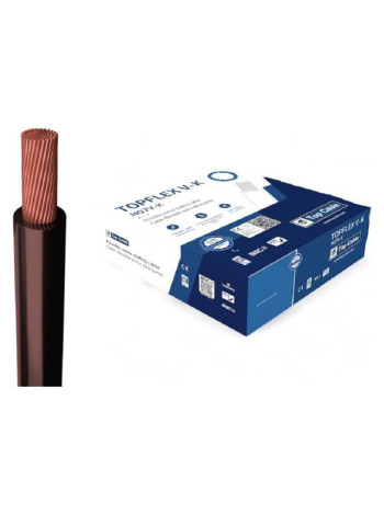 Монтажный гибкий провод Top Cable 1х10 коричневый TOPFLEX V-K H07V-K 131M010.R100