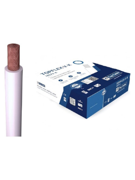 Монтажный гибкий провод Top Cable 1x1.5 серый TOPFLEX V-K H07V-K 131G001MR100 (100м)