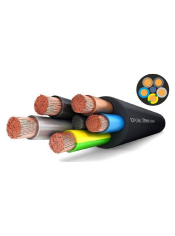 Силовой гибкий кабель H07RN-F 5х2,5 Top Cable XTREM 10 метров 3005002MR10RU