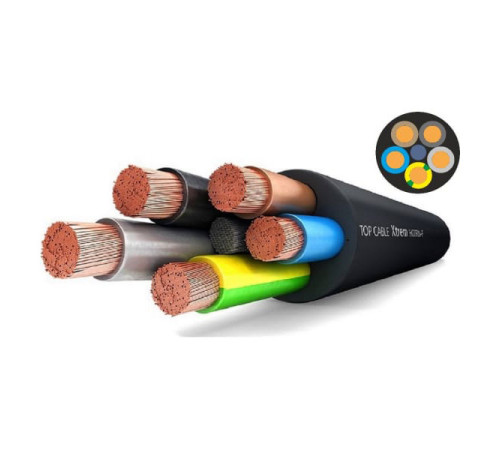 Силовой гибкий кабель H07RN-F 5х1,5 Top Cable XTREM 50 метров 3005001MR50RU