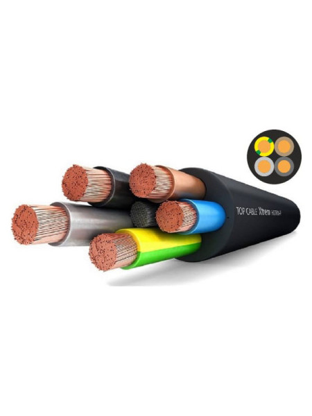 Силовой гибкий кабель H07RN-F 4x2,5 Top Cable XTREM 10 метров 3004002MR10RU