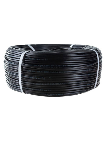 Провод ККЗ ШВВП 2х0,75 мм² 200 м черный ГОСТ 01-8087-6 KKZ40-00007016