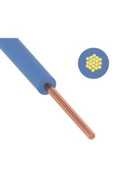 Провод ККЗ ПуГВ, ПВ-3 16 мм² 100 м синий ГОСТ 01-8623-2 KKZ40-00007060