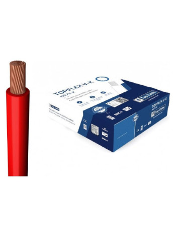 Монтажный гибкий провод Top Cable 1x2.5 красный TOPFLEX V-K H07V-K 131R002MR100