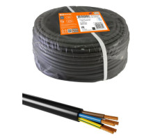 Провод TDM ПВС 5х0,75 ГОСТ 100м, черный SQ0118-0389