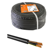 Провод TDM ПВС 4х1,5 ГОСТ 20м, черный SQ0118-0337