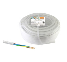Провод TDM ПВС мб 3х1,5 100м, белый Народный SQ0118-0907