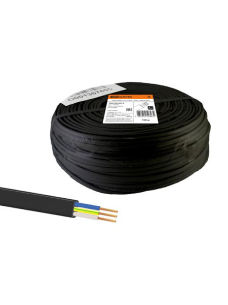 Шнур TDM ШВВП 3х0,75 ГОСТ 100м, черный SQ0120-0073