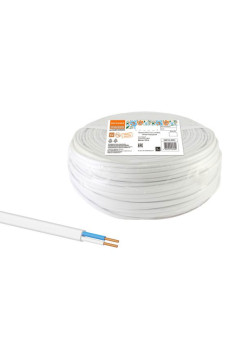 Провод TDM ПУСП 2х1,5 100м, белый Народный SQ0126-0001