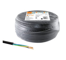Провод TDM ПВС мб 5х1 100м, черный Народный SQ0118-0930