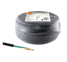 Провод TDM ПВС мб 4x2,5 100м, черный Народный SQ0118-0928