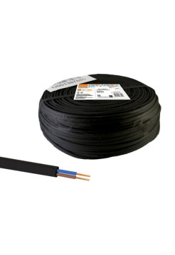 Шнур TDM ШВВПмб 2х0,5 200м, черный Народный SQ0120-0353