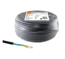 Провод TDM ПВС мб 3х1,5 100м, черный Народный SQ0118-0923