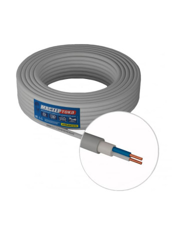 Кабель Мастер Тока NYMбм-O 2х1.5 серый 100м МТ1886