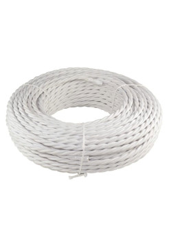 Витой провод Retrika, ретро 3х2.5 белый, 50м RP-32501
