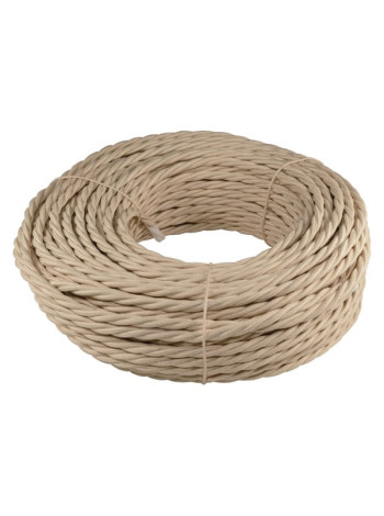 Витой провод Retrika, ретро 3х2.5 слоновая кость, 50м RP-32506