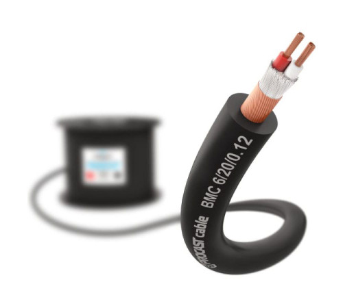 Балансный микрофонный кабель PROCAST cable BMC 6/20/0,12.100, 6mm, черный, 100м НФ-00001847
