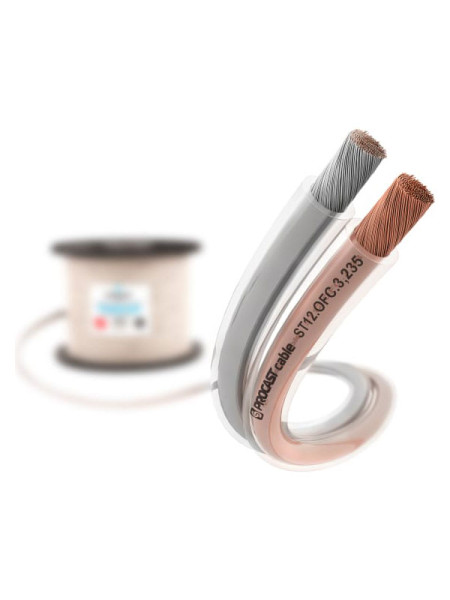 Акустический кабель PROCAST cable ST 12.OFC.3,235.10, 14AWG 2x2,11mm2, прозрачный, 10м НФ-00001802