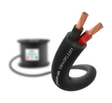 Cпикерный кабель PROCAST cable SJB 14.OFC.2,077.15, 14AWG 2x2,077mm2, PVC, черный, 15м НФ-00001827