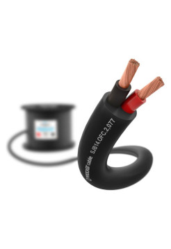 Cпикерный кабель PROCAST cable SJB 14.OFC.2,077.100, 14AWG 2x2,077mm2, PVC, черный, 100м НФ-00001829