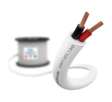 Cпикерный кабель PROCAST cable SJW 17.OFC.1,045.5, 17AWG 2x1,045mm2, PVC, белый, 5м НФ-00001813