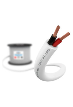 Cпикерный кабель PROCAST cable SJW 17.OFC.1,045.25, 17AWG 2x1,045mm2, PVC, белый, 25м НФ-00001816