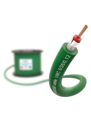 Небалансный микрофонный кабель PROCAST cable UMC 6/28/0,12.100, 6mm, зеленый, 100м НФ-00001835