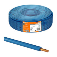 Провод TDM ПуВ 1x6,0 ГОСТ 100м, синий SQ0124-1346