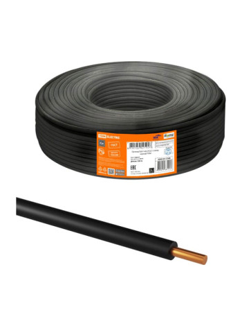 Провод TDM ПуВ ПВ-1 1x4,0 ГОСТ 300м, черный SQ0124-0234