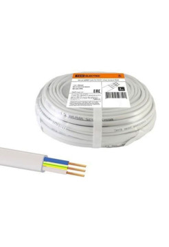Провод TDM ПВВП 3x4, ГОСТ, 100м, белый SQ0127-0258