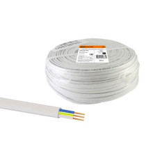 Шнур TDM ШВВПмб 3x0,5 100м, белый Народный SQ0120-0305