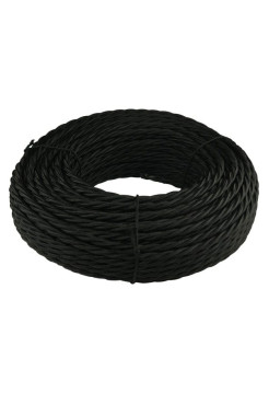 Витой провод Retrika, ретро 3х2.5 черный, 50м RP-32508