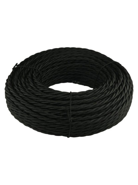 Витой провод Retrika, ретро 3x1.5 черный, 20м RP-31508-20