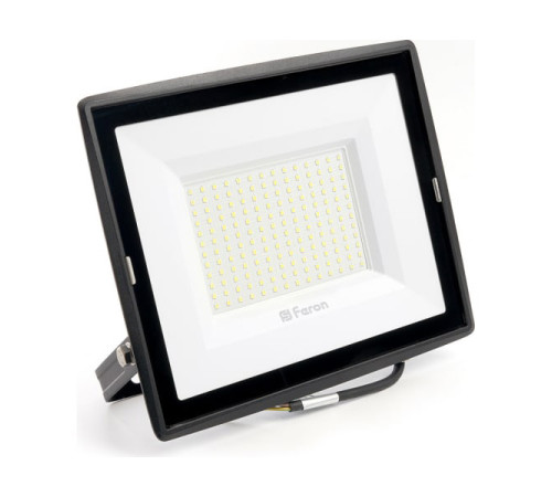 Светодиодный прожектор Feron LL-923 2835 SMD 150W 6400K IP65 AC220V/50Hz, черный с матовым стеклом 32104