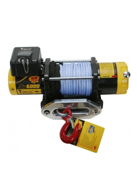 Электрическая лебедка с синтетическим тросом T-Max ATW PRO 6000 W0428