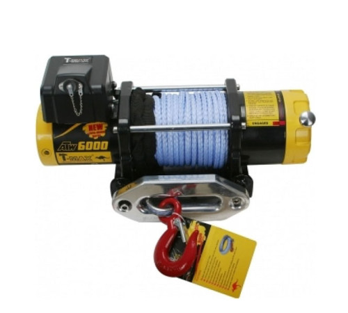 Электрическая лебедка с синтетическим тросом T-Max ATW PRO 6000 W0428