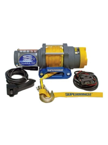 Электрическая лебедка синтетический трос Superwinch Terra 25 W0856