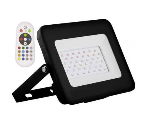 Светодиодный прожектор Feron LL-611 2835 SMD 20W RGB IP65 AC220V/50Hz, черный 29701