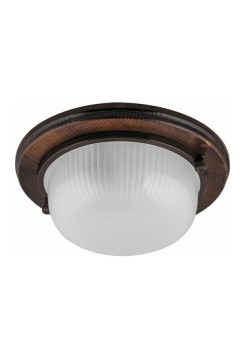 Светильник для бани и сауны Feron НБО 03-60-021 220V 60Вт Е27 IP54 дерево, орех, круг 11573