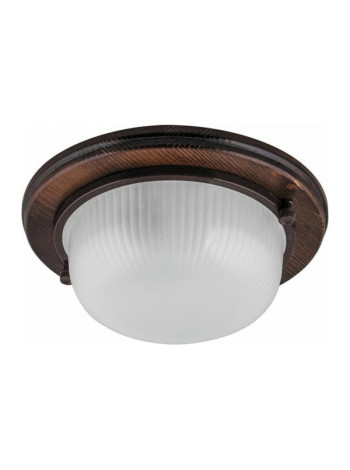 Светильник для бани и сауны Feron НБО 03-60-021 220V 60Вт Е27 IP54 дерево, орех, круг 11573