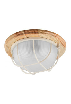 Светильник для бани и сауны Feron НБО 03-60-012 220V 60Вт Е27 IP54 дерево, клен, круг, с решеткой 11570