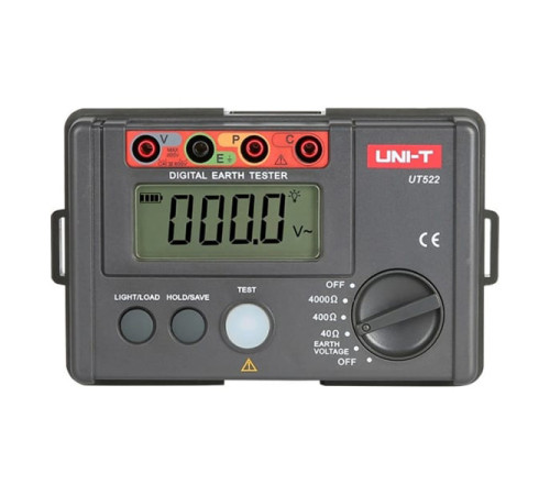 Цифровой измеритель сопротивления заземления до 4000 ом UNI-T UT522, 00-00003081