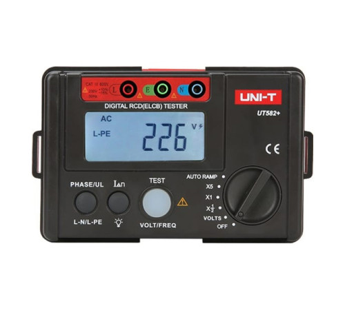 Тестер УЗО UNI-T UT582+ цифровой 00-00004262