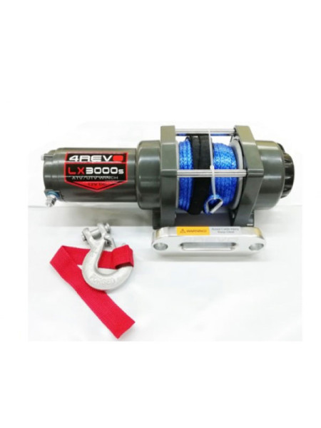 Лебедка для квадроцикла 4REVO H3000 lbs, 12В, с синтетическим тросом 4R-W302B