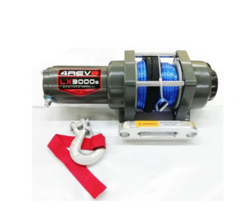 Лебедка для квадроцикла 4REVO H3000 lbs, 12В, с синтетическим тросом 4R-W302B