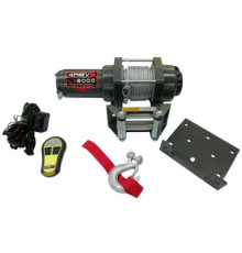 Лебедка для квадроцикла 4REVO H3000 lbs, 12В, со стальным тросом 4R-W302A